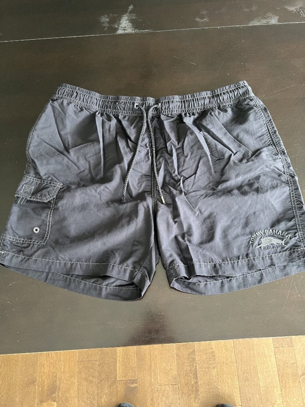 Tommy Bahama Relax Swim Trunks 1XB Men’s Black Big & Tall Shorts